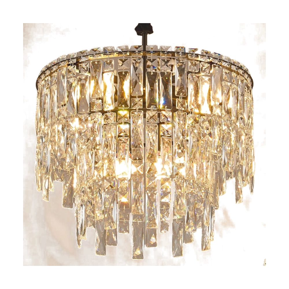 3-Tier Crystal Chandelier